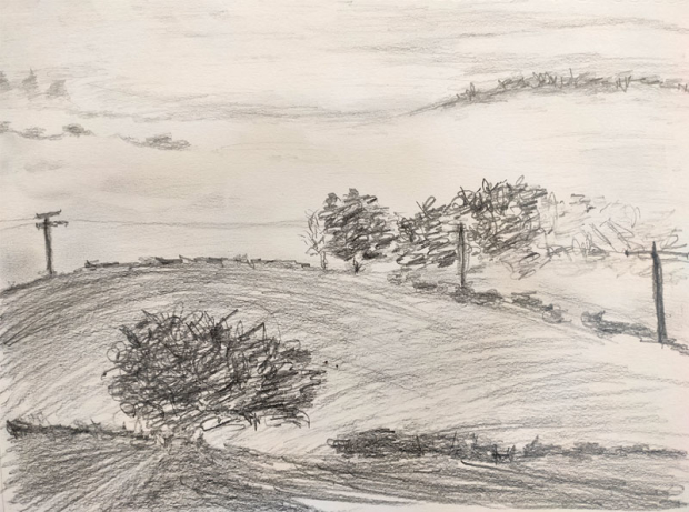 Paysage-dessin-fusain